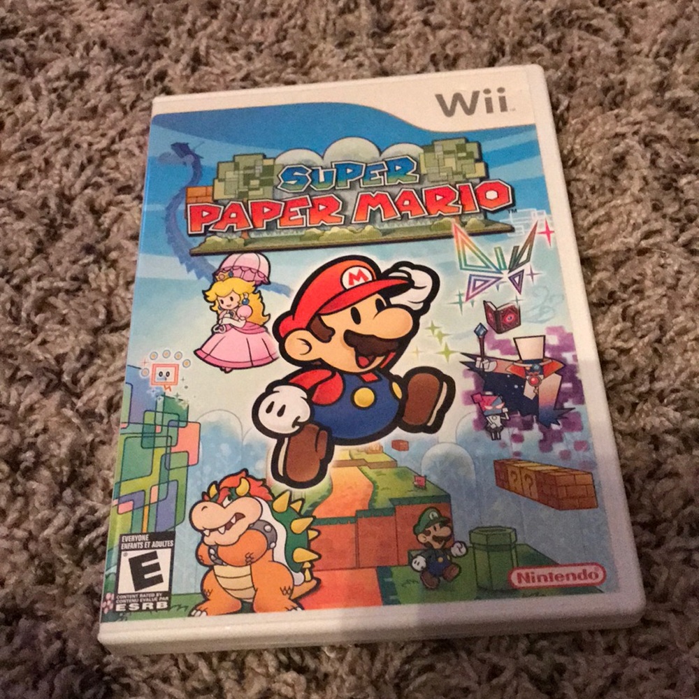 Mario wii game super paper Mario!